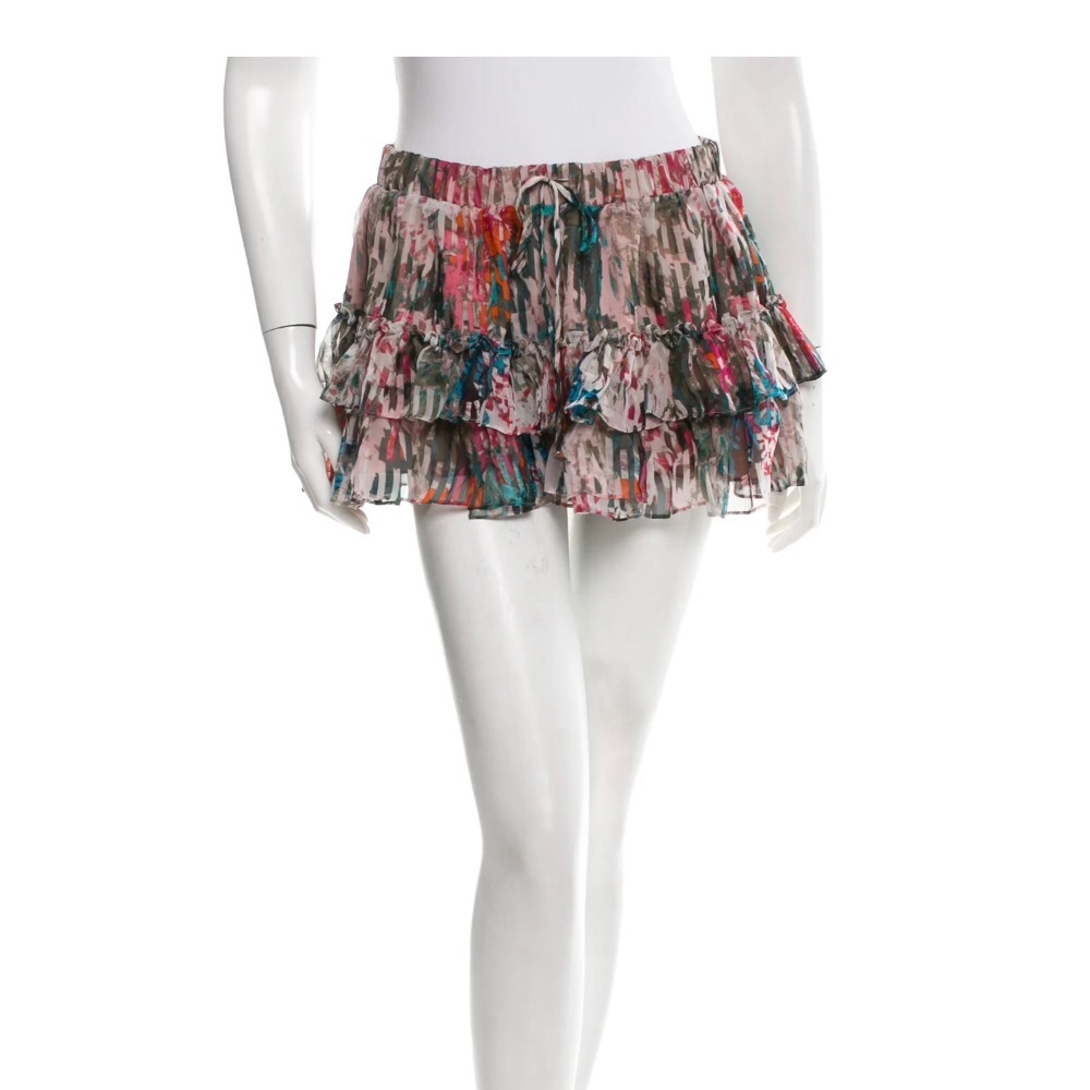 Elizabeth and James Silk Mini Skirt